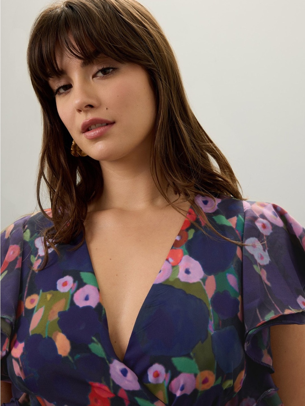 Hutch Floral Maxi Dress in Navy Small